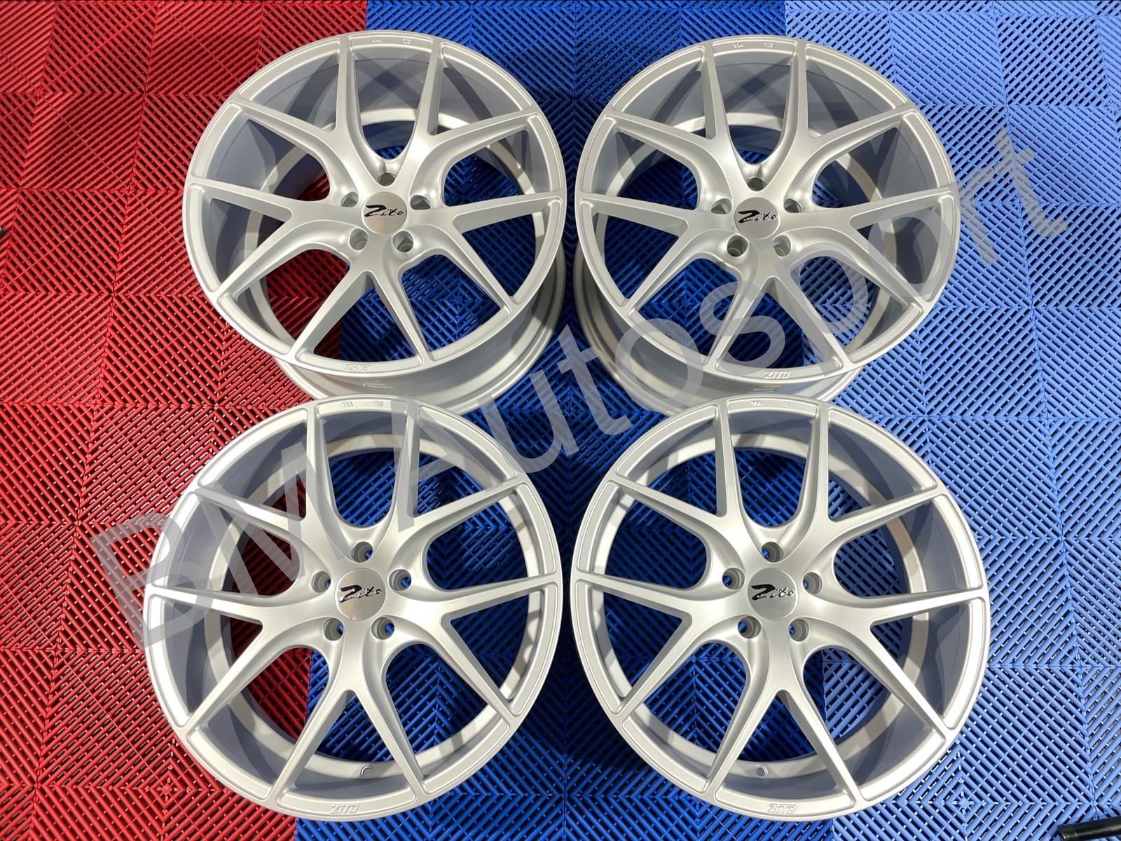 NEW 20  ZITO ZS05 ALLOY WHEELS IN MATT SILVER WITH DEEPER CONCAVE REAR